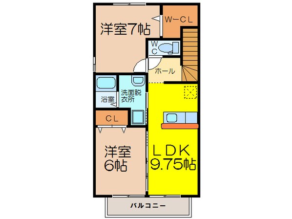 レーヴ千代田の物件間取画像